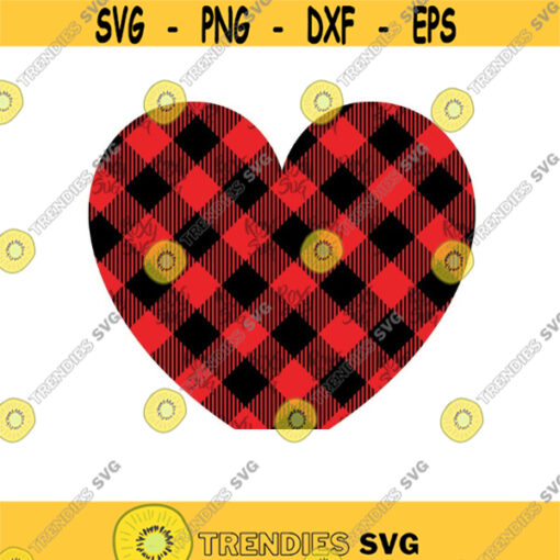 Buffalo Plaid Heart svg Love SVG Plaid Love SVG Valentines day svg files Valentine Heart svg Plaid Heart Svg Valentines Day Clipart
