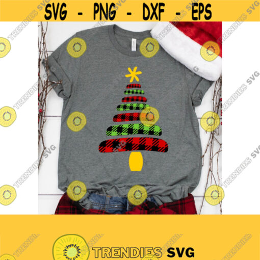 Buffalo Plaid Svg Christmas Svg Christmas Tree Svg Christmas Tree Clipart SVG DXF EPS Ai Pdf. Png Jpeg Cut Files