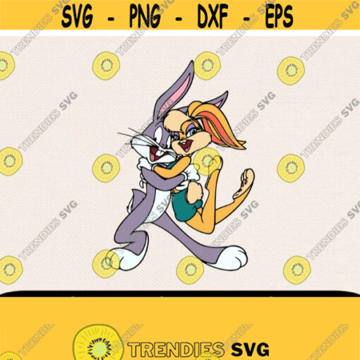 Bugs Bunny And Lola Bunny Svg Bugs Bunny Svg Lola Svg Svg For Cricut Cricut Svg Cut File Cartoon Svg Svg For Mom Design 249