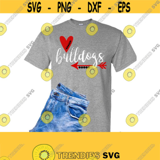 Bulldogs Svg Football Svg School Mascot Svg Football T Shirt SVG SVG DXF Eps Ai Png Jpeg Pdf Instant Download Svg