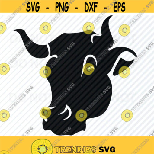 Bulls Head SVG Files Clipart Clip Art Silhouette Vector Images Bull SVG Image For Cricut Bull Head Eps Png Dxf animal head logo Design 505