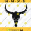 Bulls Skull SVG Files Clipart Cow Skull Clip Art Silhouette Vector Images Tribal SVG Image For Cricut Bull Head Eps Png Dxf Boho logo Design 146