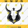 Bulls Skull logo SVG Files Clipart Cow Skull Clip Art Silhouette Vector Images Texas SVG Image For Cricut Bull Horns Eps Png Dxf Boho Design 279