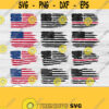 Bundle 12 American Flag Svg 12 Distressed Flag Svg 12 in 1 Bundles Usa Flag Svg