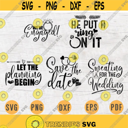 Bundle Pack Wedding 5 SVG Files for Cricut Wedding Quotes Vector Cut Files INSTANT DOWNLOAD Cameo Dxf Eps Png Pdf Iron On Shirt 3 Design 882.jpg