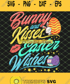 Bunny And Kisses Easter Wishes Easter Egg Svg Png Dxf Eps 1 Svg Cut Files Svg Clipart Silhouette