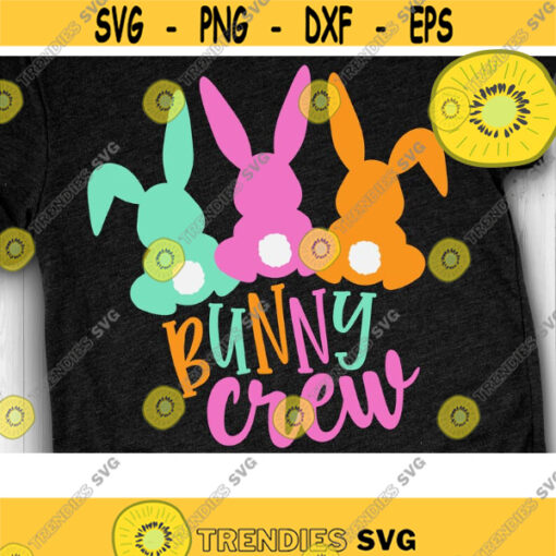 Bunny Crew Svg Three Bunnies Svg Easter Rabbit Svg Easter Plaid Shirt Bunny Svg Bunny Rainbow Design 333 .jpg