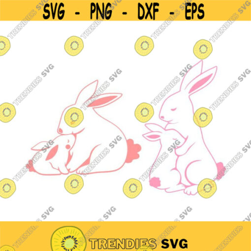 Bunny Easter Rabbit Cuttable Design SVG PNG DXF eps Designs Cameo File Silhouette Design 1126
