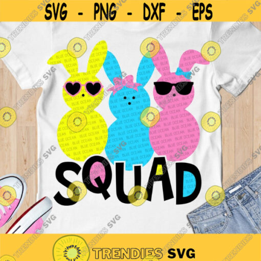 Bunny Easter Squad SVG Easter Squad Easter kids SVG digital cut files