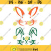 Bunny Face Easter Rabbit Cuttable Design Pack SVG PNG DXF eps Designs Cameo File Silhouette Design 298