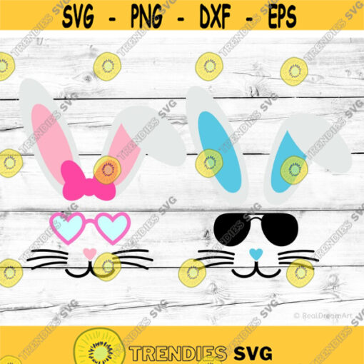 Bunny Face Svg Easter Bunny Svg Boy Bunny Svg Girl Bunny Svg Kids Easter Svg Rabbit Face Svg File for Cricut Png Dxf Design 7418.jpg