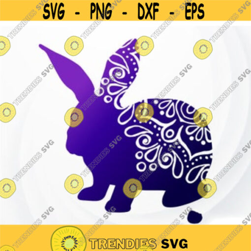 Bunny Mandala SVG Bunny svg Easter svg Easter bunny svg Bunny cut file Rabbit SVG Animal mandala SVG Mandala cute file for t shirt Design 225.jpg