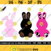 Bunny SVG Easter Bunny Svg Leopard Print Bunny Svg Cut File Rabbit Svg Kids Easter Design Svg Cut File Silhouette Cricut Png Pdf Dxf Design 265