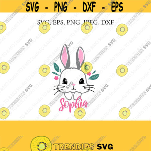 Bunny SVG Easter svg Cute Bunny Face Svg Bunny Clip Art Bunny Face SVG Bunny Head SVG Cricut Silhouette Cut File Chevrons