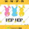 Bunny SVG Rabbit Svg Easter SVG Easter Bunny SVG Siilhouette Cut Files Cricut Cut Three Bunnies svg Clipart Vector bunny clipart Hop