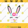 Bunny Svg Easter Svg Boy Girl Cute Easter Bunny Svg Easter Cut File Bunny face Svg cut Files Cricut svg jpg png dxf Silhouette cameo Design 475