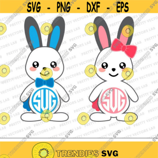 Bunny Svg Easter Svg Bunny Monogram Svg Rabbit Frame Svg Cute Baby Boy Girl Bunny Svg Dxf Eps Baby Kid Svg Kawaii Clipart Cut Files Design 465 .jpg