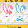 Bunny Svg Easter Svg Cute Bunny Face Svg Dxf Eps Girl Boy Bunnies with bow Clipart Monogram Svg Baby Kids Rabbits Ears Svg Cut Files Design 2670 .jpg