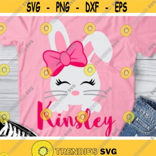 Bunny Svg Easter Svg Cute Bunny Face Svg Dxf Eps Png Girl Bunny with Bow Clipart Spring Svg Monogram Svg Rabbit Ears Svg Cut Files Design 78 .jpg