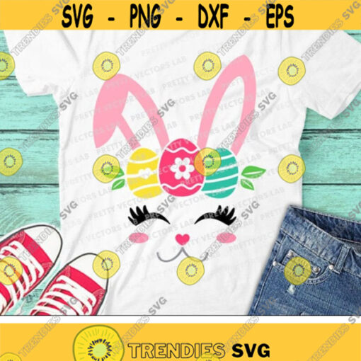 Bunny Svg Easter Svg Cute Bunny Face Svg Dxf Png Girl Bunny Clipart Easter Bunny Svg Rabbit Ears Svg Silhouette Cricut Cut Files Design 3048 .jpg