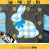 Bunny Svg Easter Svg Plaid Bunny Svg Boys Easter Svg Easter Rabbit Clipart Kids Shirt Svg Dxf Eps Png Silhouette Cricut Cut Files Design 1638 .jpg