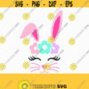 Bunny Svg Easter SvgBoy Girl Cute Easter Bunny Svg Easter Cut File Bunny face Svg cut Files Cricut svg jpg png dxf Silhouette cameo Design 143