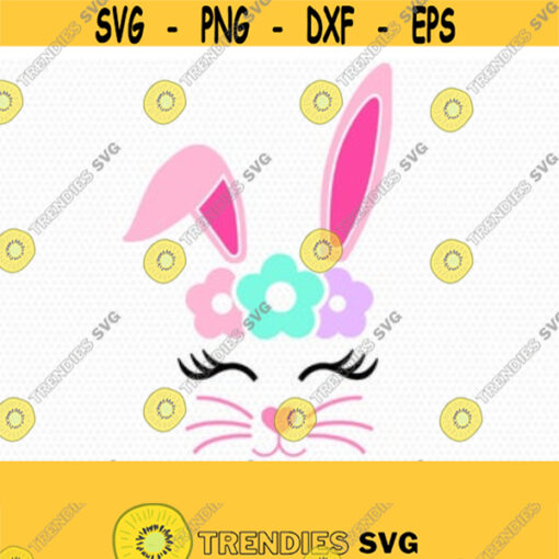 Bunny Svg Easter SvgBoy Girl Cute Easter Bunny Svg Easter Cut File Bunny face Svg cut Files Cricut svg jpg png dxf Silhouette cameo Design 143