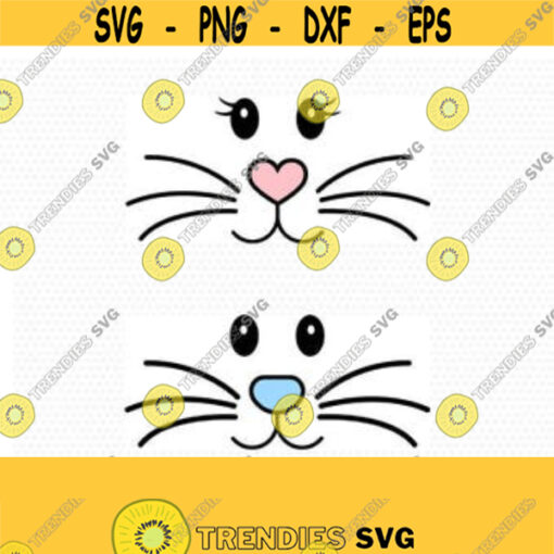 Bunny Svg Easter SvgBoy Girl Cute Easter Bunny Svg Easter Cut File Bunny face Svg cut Files Cricut svg jpg png dxf Silhouette cameo Design 33