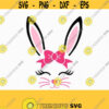 Bunny Svg Easter SvgBoy Girl Cute Easter Bunny Svg Easter Cut File Bunny face Svg cut Files Cricut svg jpg png dxf Silhouette cameo Design 90