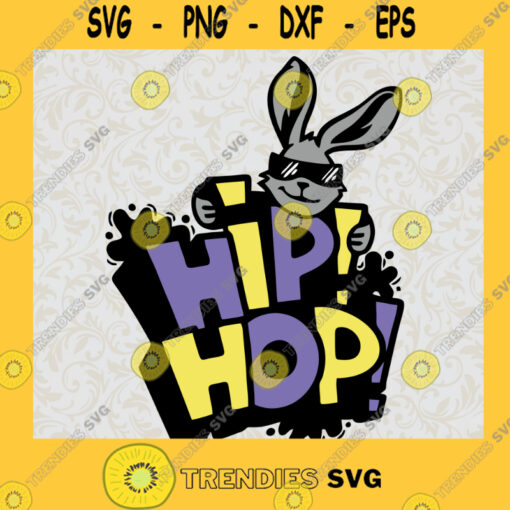 Bunny Svg Hip Hop Bunny Svg Rabbit Svg Animal Svg Cartoon Svg