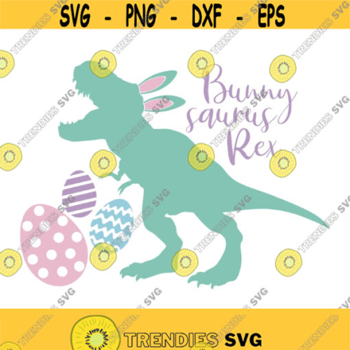 Bunny saurus rex svg easter svg dinosaur svg baby svg png dxf Cutting files Cricut Cute svg designs print for t shirt Design 199