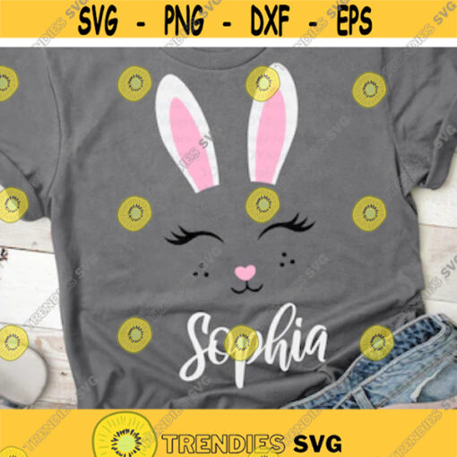 Bunny svg Bunny Face svg Easter svg Monogram svg Easter Bunny svg Rabbit svg dxf Easter Shirt Clipart Cut File Cricut Silhouette Design 119.jpg