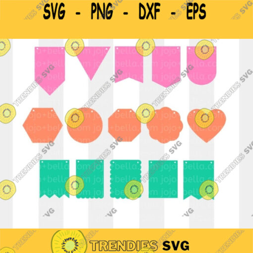 Bunting SVG Bunting Svg Bundle Bunting Clipart Bunting Template Bunting SVG Files Bunting dxf Svg Files for Cricut Silhouette