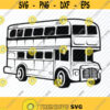 Bus SVG Files Vector Images Silhouette City bus Clipart SVG For Cricut Stencil Double decker bus Eps Png Dxf Transportation image Design 219