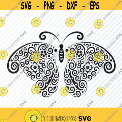 Butterfly Art SVG Files Clipart Clip Art Silhouette Vector Images Ornament SVG Image For Cricut Eps Png Dxf moth Design 239