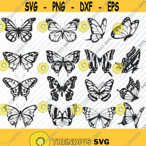 Butterfly SVG Files For cricut Bundle Monarch Butterfly Vector Images Butterfly Clip Art SVG Files Eps Png dxf Stencil ClipArt Silhouette Design 9