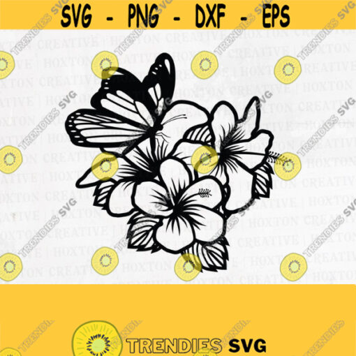 Butterfly SVG Floral Butterfly Svg Butterfly Flowers Butterfly Floral Svg Butterfly Cut File Butterfly Wings Insect BugsDesign 855