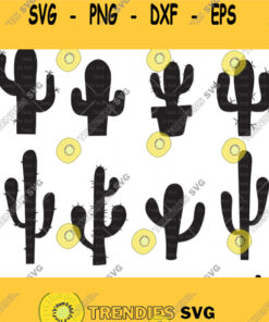 Cactus Svg Bundle Cactus svgCactus Clipart Cricut SilhouetteCactus Cut files T shirt Iron TransferCactus Digital Print Cactus plant svg