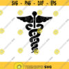 Caduceus Medical Symbol SVG Caduceus silhouette Medical Symbol svg file vinyl decal stencil template SVG files for cricut