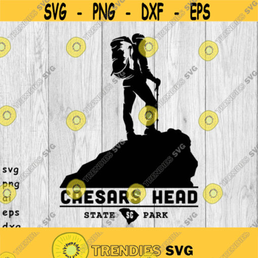 Caesars Head Mountain Logo 2 svg png ai eps dxf files for Auto Decals Vinyl Decals Printing T shirts CNC Cricut other cut files Design 381