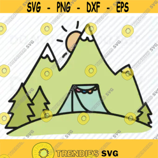 Camping SVG File for cricut Camping Vector Images Clipart Svg File Eps camp Png Dxf Stencil Clip Art Adventure svg wilderness Design 406
