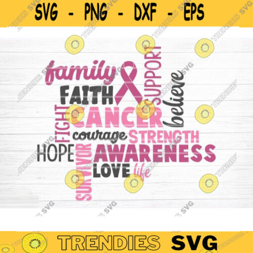 Cancer Motivational Words Svg Cut File Vector Printable Clipart Cancer Quote Svg Cancer Saying Svg Breast Cancer Bundle Svg Design 175 copy