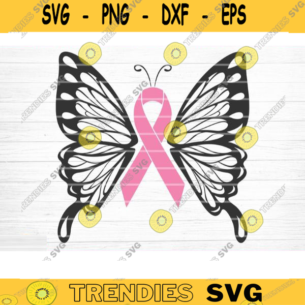 Bundle SVG - Cancer Pink Ribbon Butterfly Svg Cut File, Vector ...
