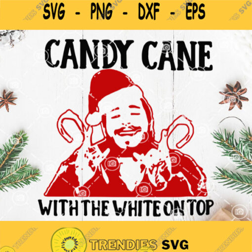 Candy Cane With The White On Top Svg Christmas Santa Claus Svg Candy Cane Christmas Svg Merry Christmas