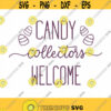 Candy Collectors Welcome SVG file Halloween Cricut cut file Silhouette DXF file Halloween Sign cut file cut file Halloween decor svg Design 29