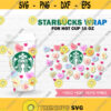 Candy Hearts Starbucks Cup SVG Conversation Heart SVG For Starbucks Hot Cup Design 147