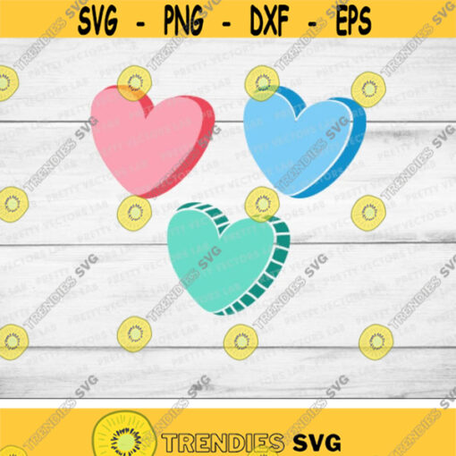 Candy Hearts Svg Valentines Day Svg Hearts Bundle Svg Cute Hearts Clipart Girl Valentine Svg Dxf Eps Png Love Svg Silhouette Cricut Design 2529 .jpg