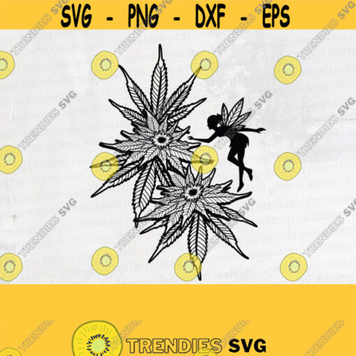 Cannabis Fairy Smoking Svg Cannabis Svg Fairy Svg Weed Fairy Cut FilesDesign 631