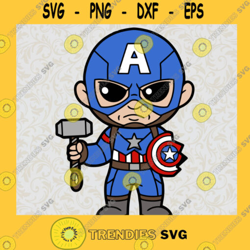 Captain America Kids SVG Captain America Marvel SVG SuperHeros SVG Captain America Baby SVG Birthday Captain America Files Cricut SVG
