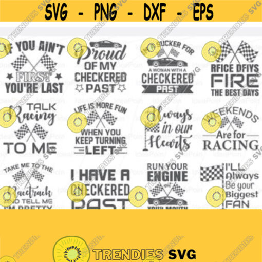 Car Racing Svg File car racing t shirt design Racing Svg Bundle Checkered Flag car racing Cut Files for Crafters Svg Png Dxf Jpg